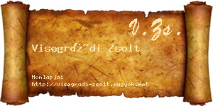 Visegrádi Zsolt névjegykártya