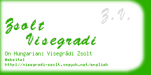 zsolt visegradi business card